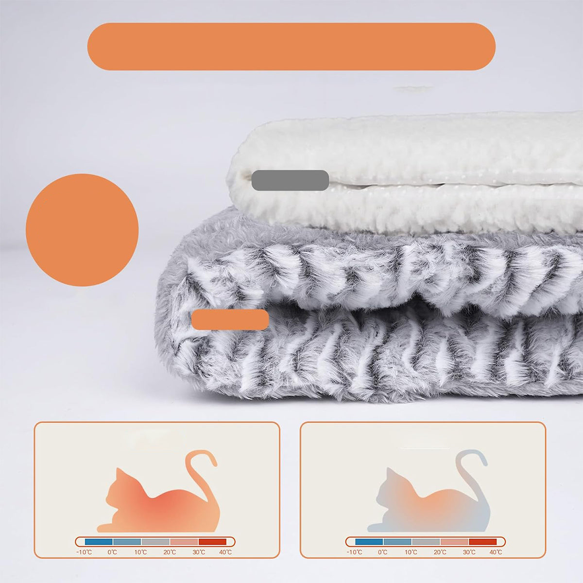 Heating Mat for Cat Self-Heating Thermal Bed Warm Winter Packaging status original
