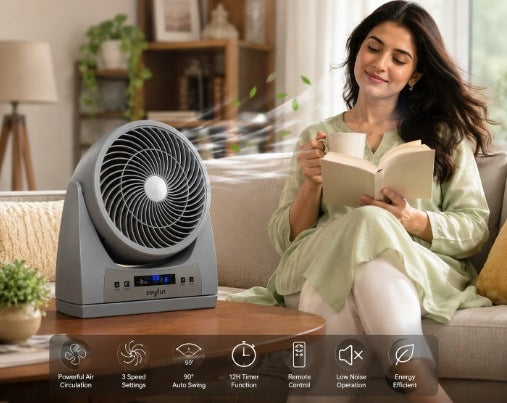 Heating and Cooling Fan with Remote Control