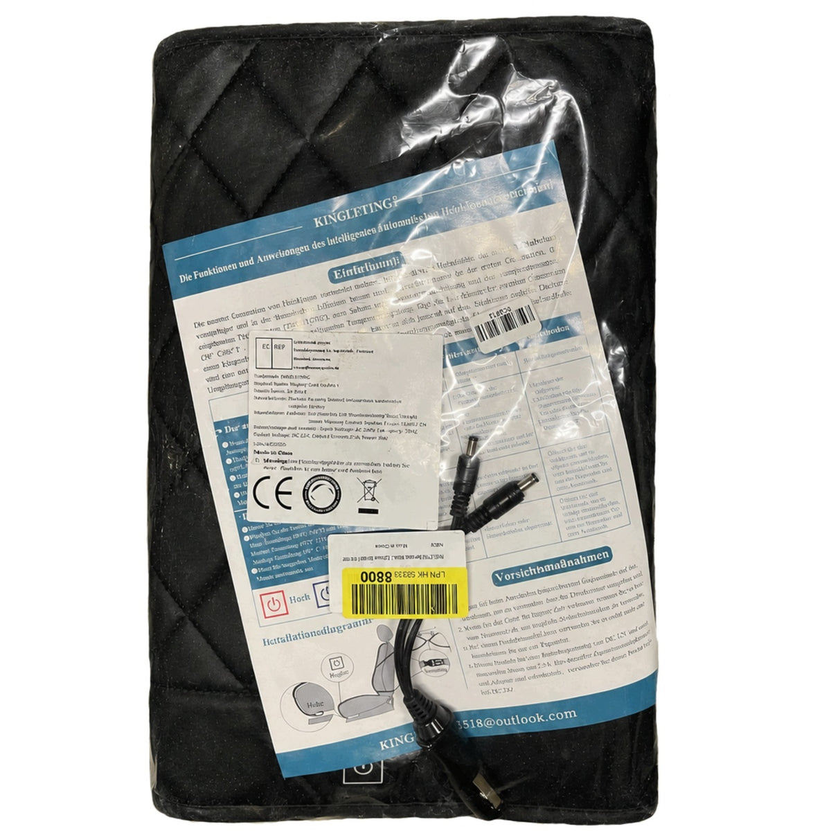 Heating mat for car seat KINGLETING 12V 3levels pressure sensor Brand no brand