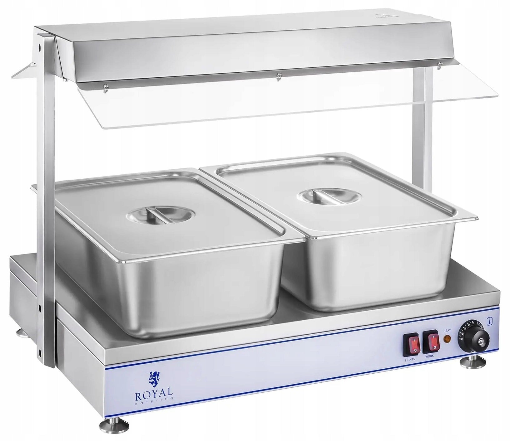 Heating plate 700x500mm 2 halogens 1100W ROYAL CATERING RCHP-70 10010382 Packaging status original