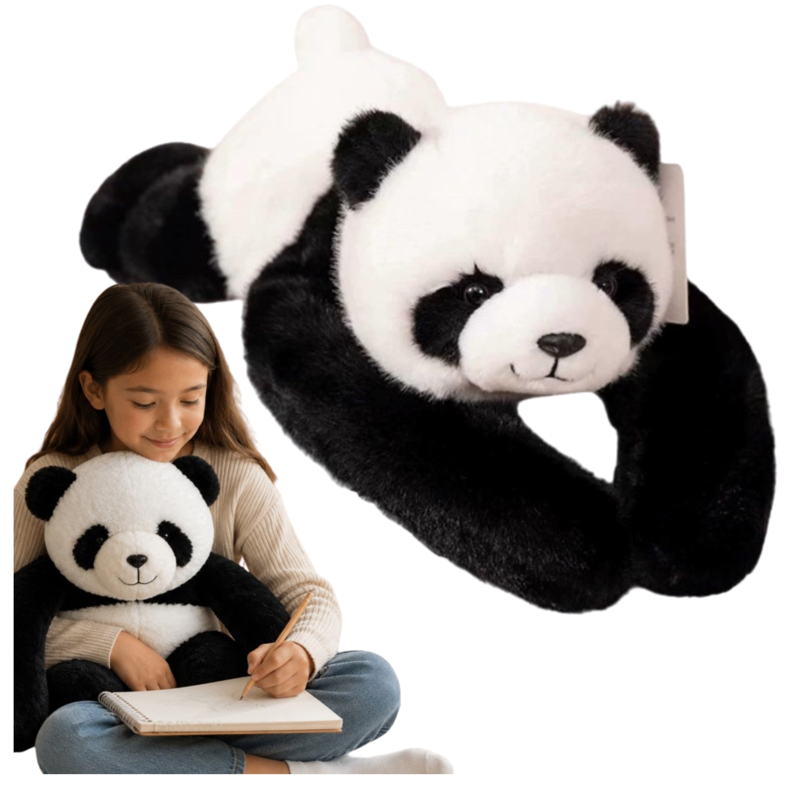 Heavy Plush Toy Therapeutic PANDA Weighted Bear 65cm 1020g ADHD