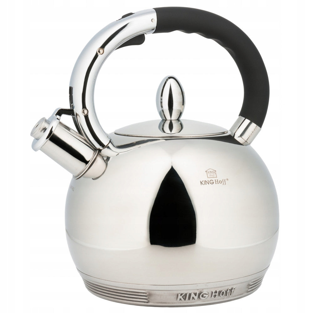 Heavy Steel Kettle 3L Exclusive Induction Gas Thick Bottom KH-3777 Manufacturer code 3777