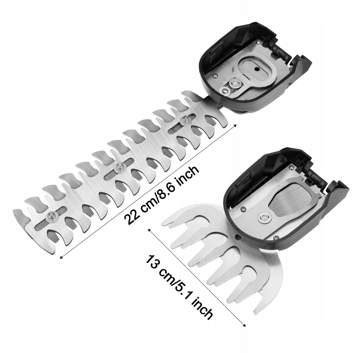 Hedge Trimmer Shrub Cordless Blade 22CM 13CM Cutting 2xAKU Packaging status original