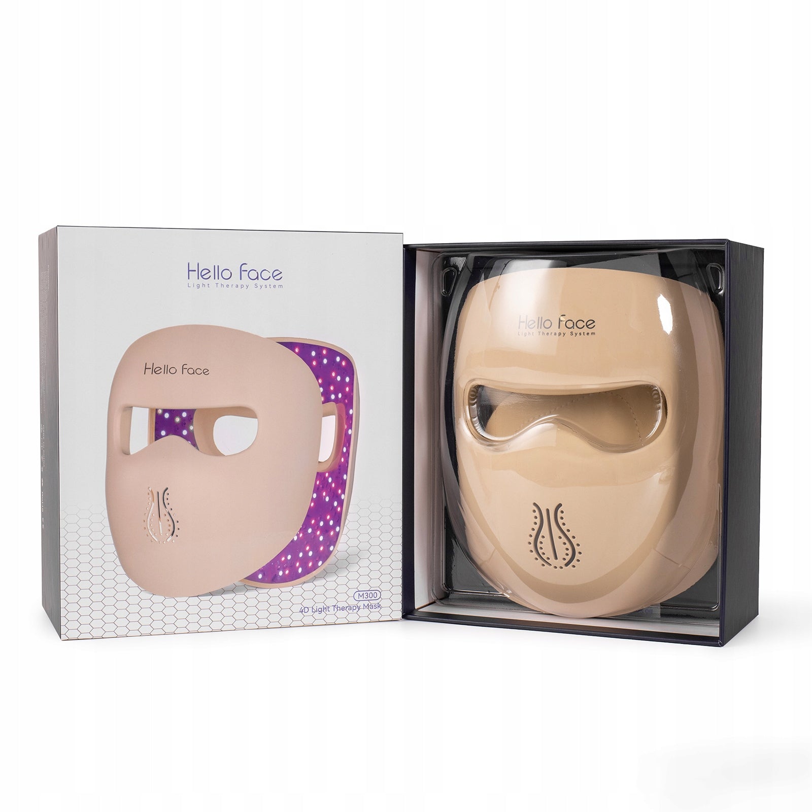 Hello Face M300 LED Mask Photon Therapy Face Light 4 Modes 311 LED Manufacturer code Maska Hello Face M300 LED