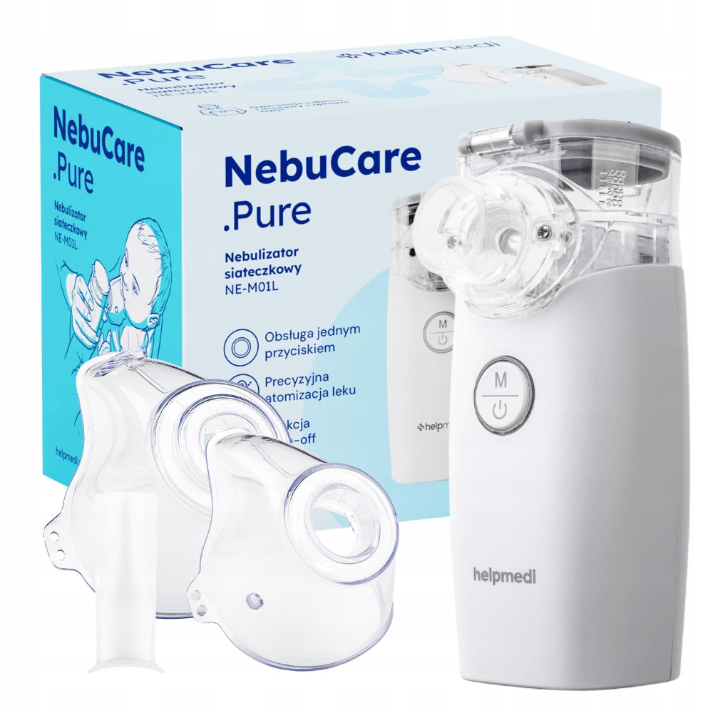 HelpMedi NebuCare mesh nebuliser. Pure super quiet inhaler
