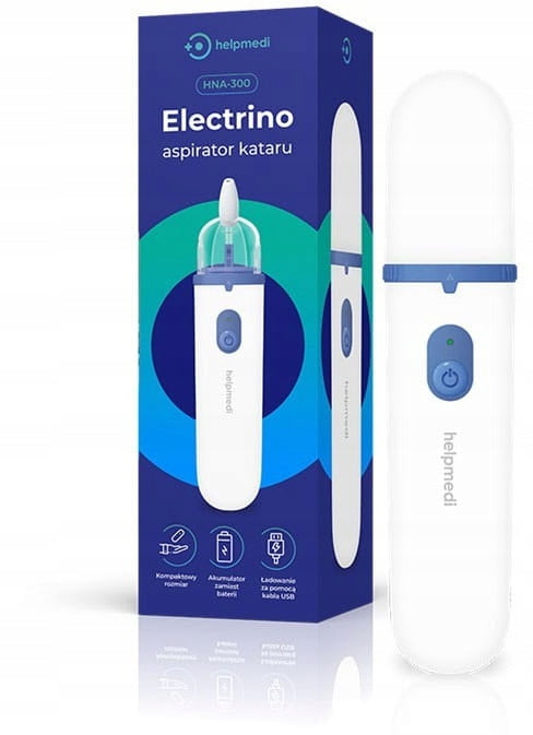 Helpmedi Electrino Secure+ - electric runny nose aspirator, set with salt f EAN (GTIN) 5905490810007