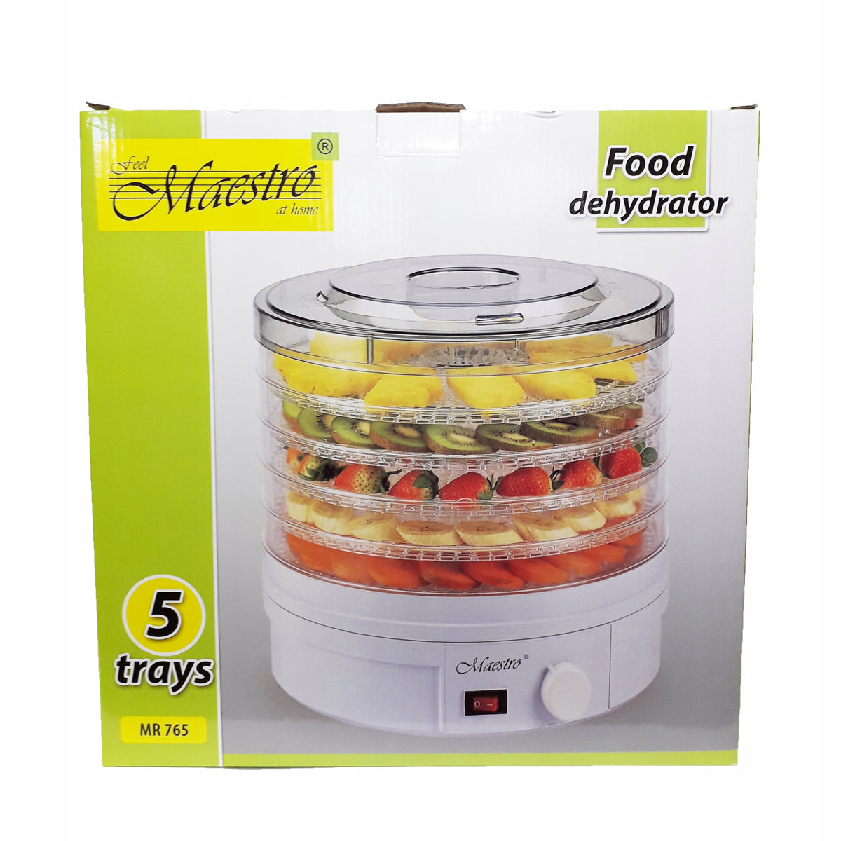 Herbal fruit mushroom dryer Maestro MR-765 5 containers Manufacturer code MR-765