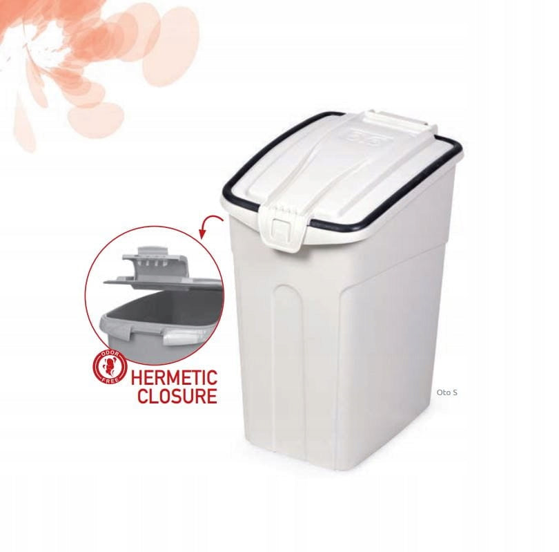 Hermetic container "Here S" for dry food or treats - White Brand MPS