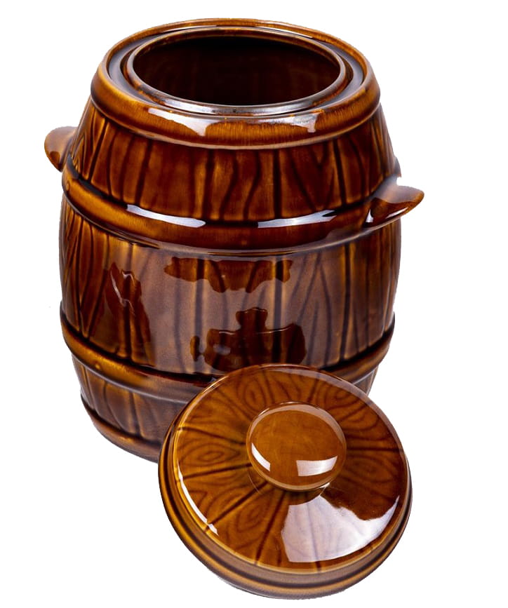 Hermetic stoneware barrel Bacy 5L STONEWARE KRYSTYNKA clay
