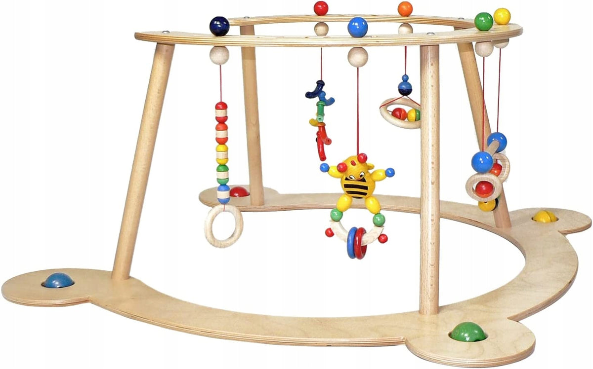 Hess 20043 Wooden Walker Pusher with Rattles