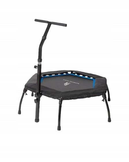 Hexagonal Home Fitness Trampoline with Folding Handle 150kg Adjustable