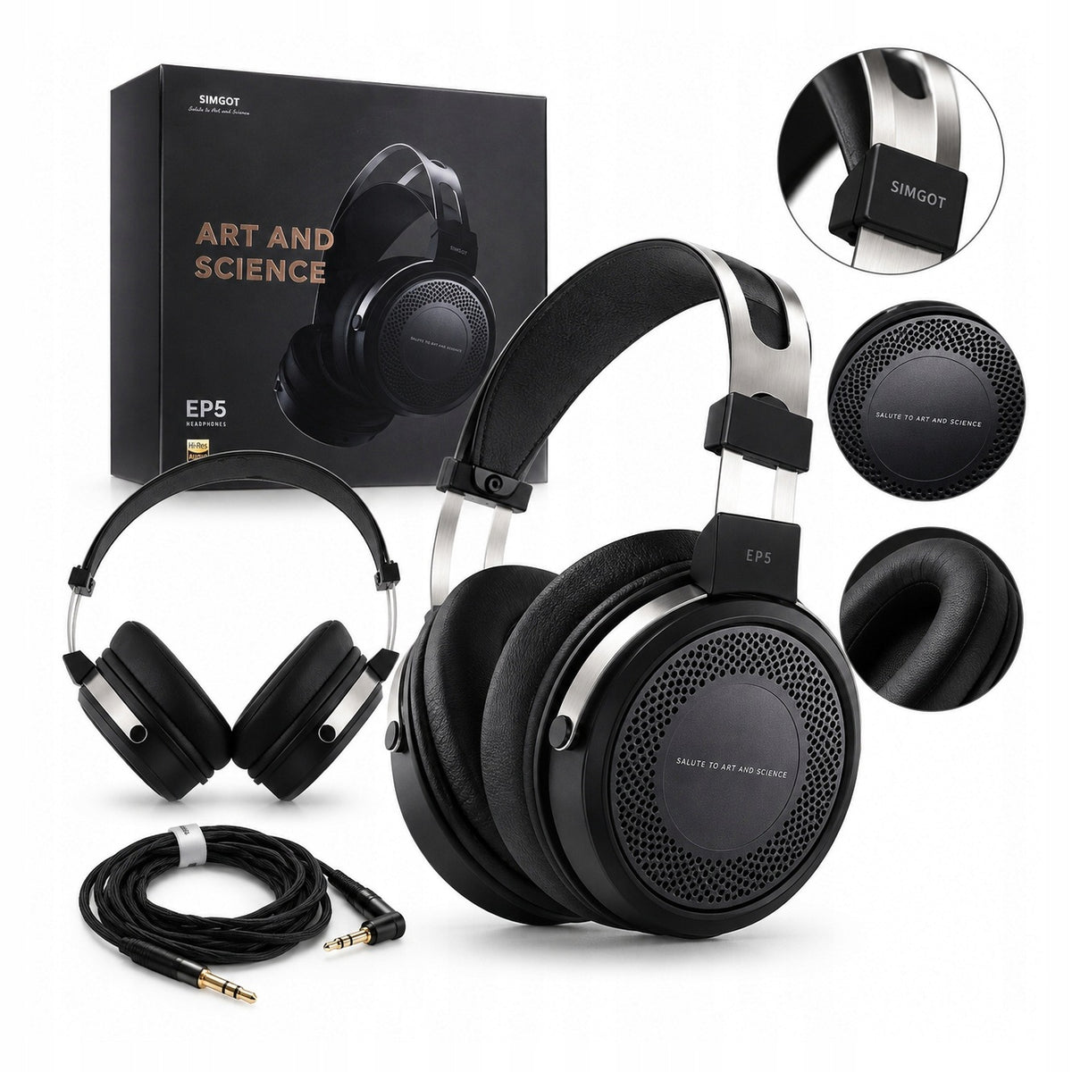 Hi-Fi Headphones SIMGOT EP5 50mm 7.1 On-Ear Microphone GH22 for PC Music Games