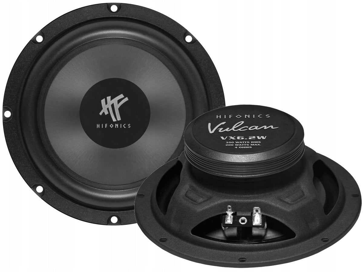 HiFonics VX6.2W Car Bass Speakers 100W RMS 16,5cm / 165mm 4Ohm Packaging status original