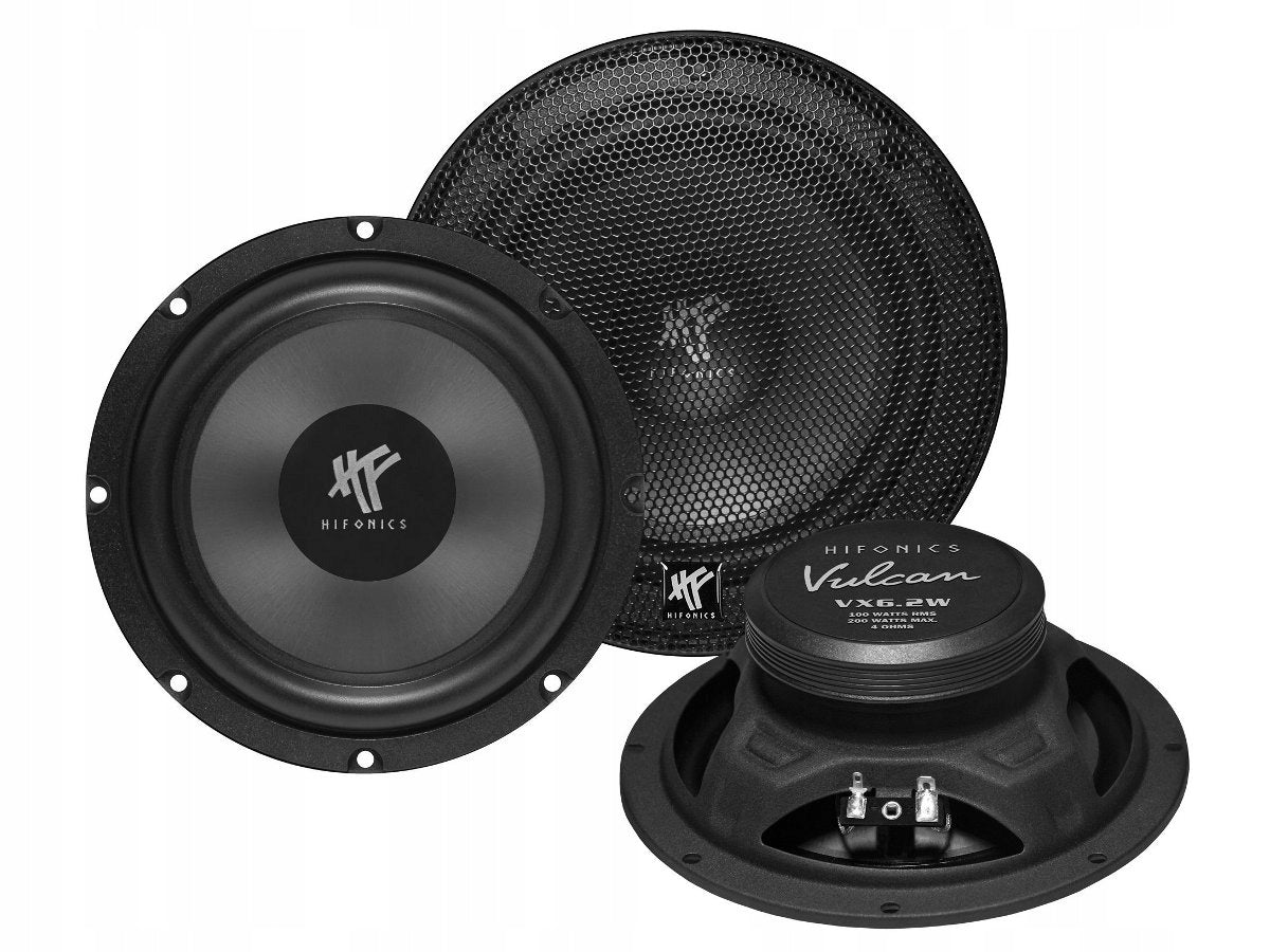 HiFonics VX6.2W Car Bass Speakers 100W RMS 16,5cm / 165mm 4Ohm