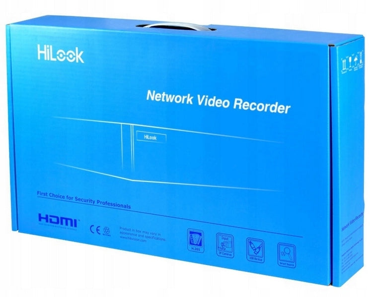 HiLook NVR-4CH-4MP/4P to 4Mpx PoE Recorder for 4 IP Cameras Batteries included no