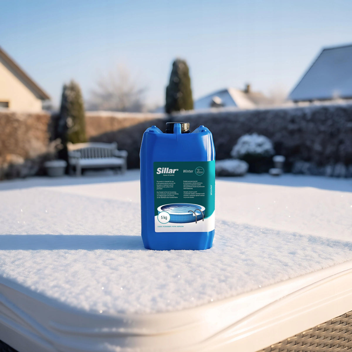 Hibernator for swimming pool Sillar 5kg liquid for wintering the pool wintering agent Packaging status original