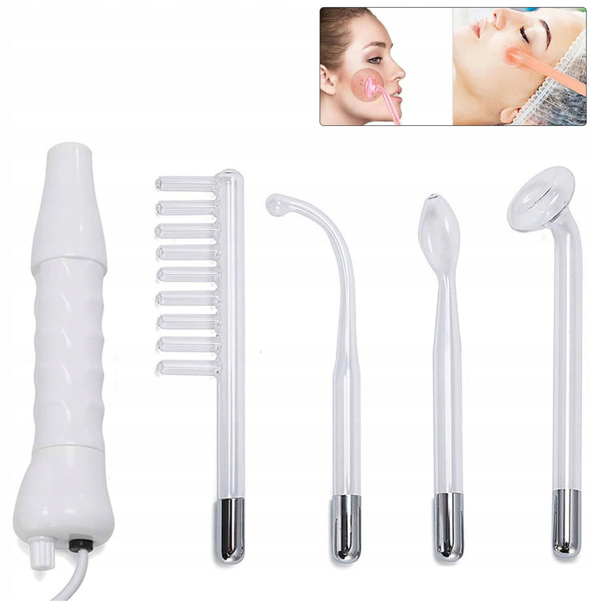 High Frequency Face Wand Professional MASSAGE 4in1