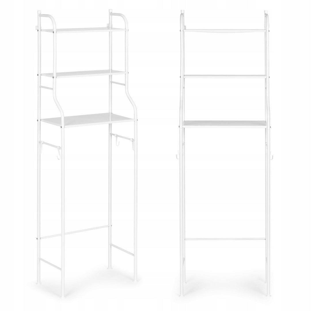 High Rack Bathroom Toilet Over Sedes 3 Shelves Aluminum Construction