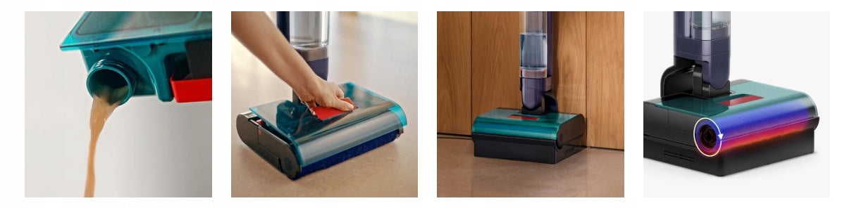 High Speed Cordless Electric Mop Dyson Clean+Wash Hygiene Wet mode yes