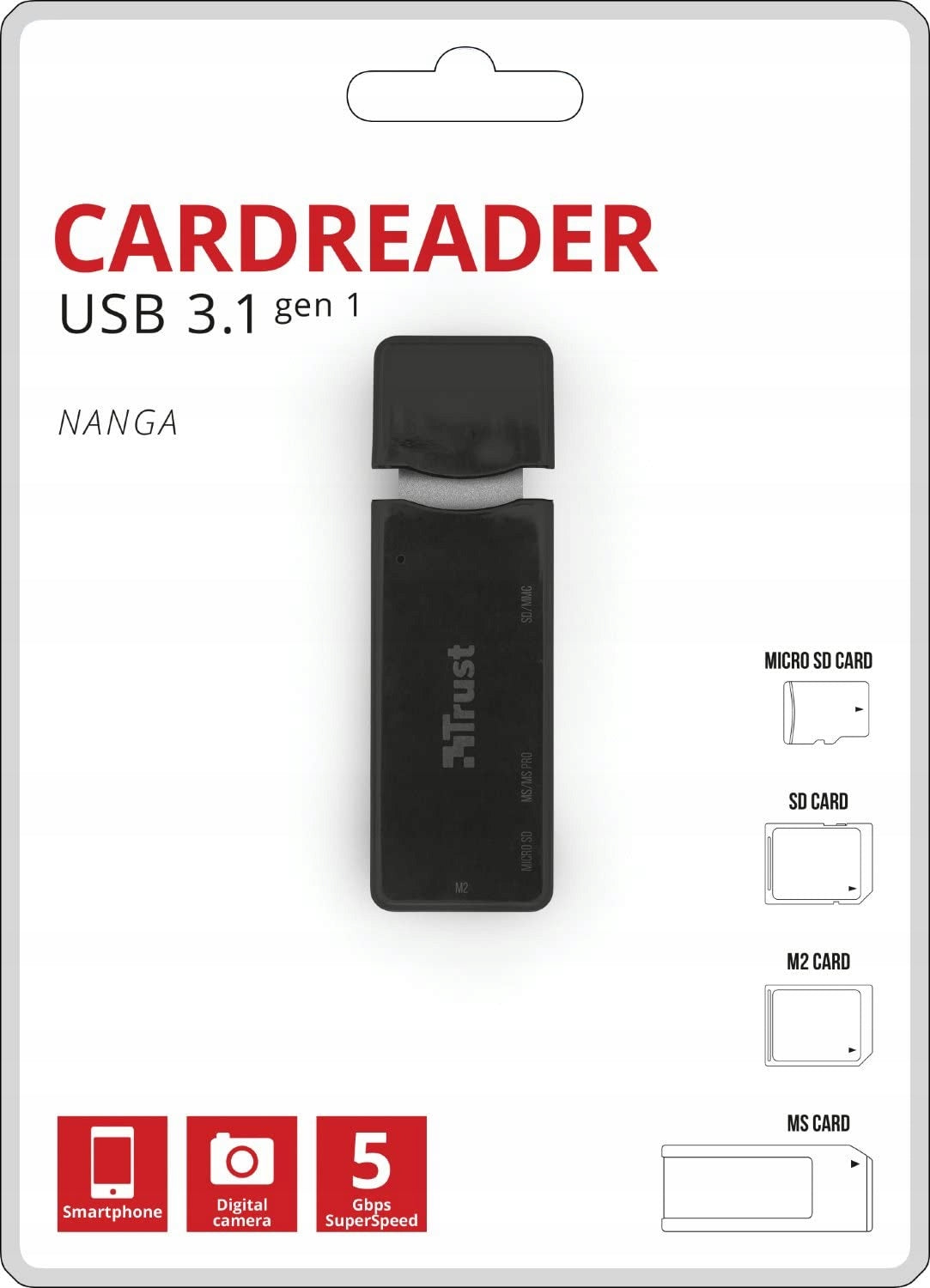 High Speed Universal Reader USB3.2 SD microSD M2 MS Manufacturer Trust