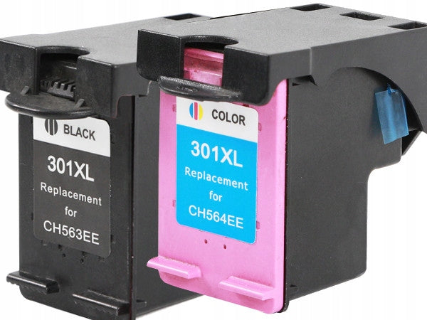 High Yield Ink Cartridge Set for HP 301XL BK + Colour 2540 1000 1050 1510 2050