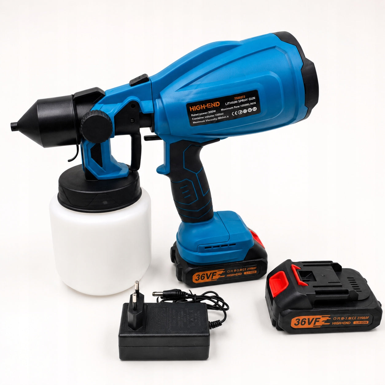 High-end Cordless Paint Gun | 800W | 2x 36VF Battery