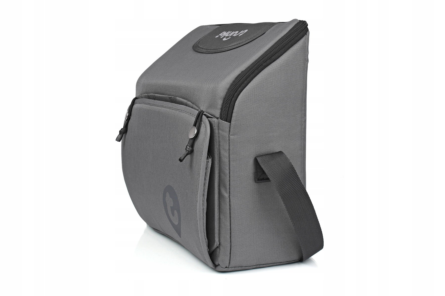 Highchair Trunki Portable Travel Ultralight Color shades of gray and silver