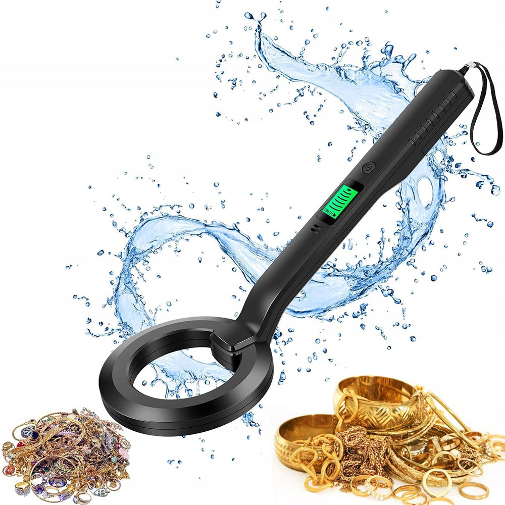 Highly Sensitive Handheld Metal Detector LCD Display Portable Battery Operated
