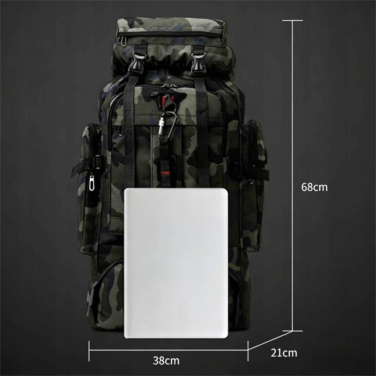 Hiking Backpack 80L Mountain Tactical Very Spacious Durable Comfortable Manufacturer code sennifar-Duży plecak trekkingowy 80L