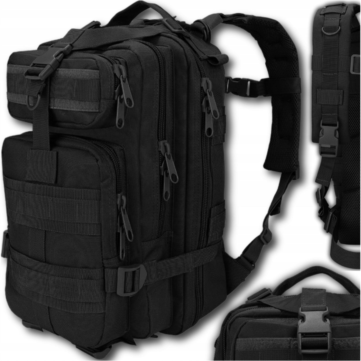 Hiking Backpack Trekking Sports Military Tactical Black School