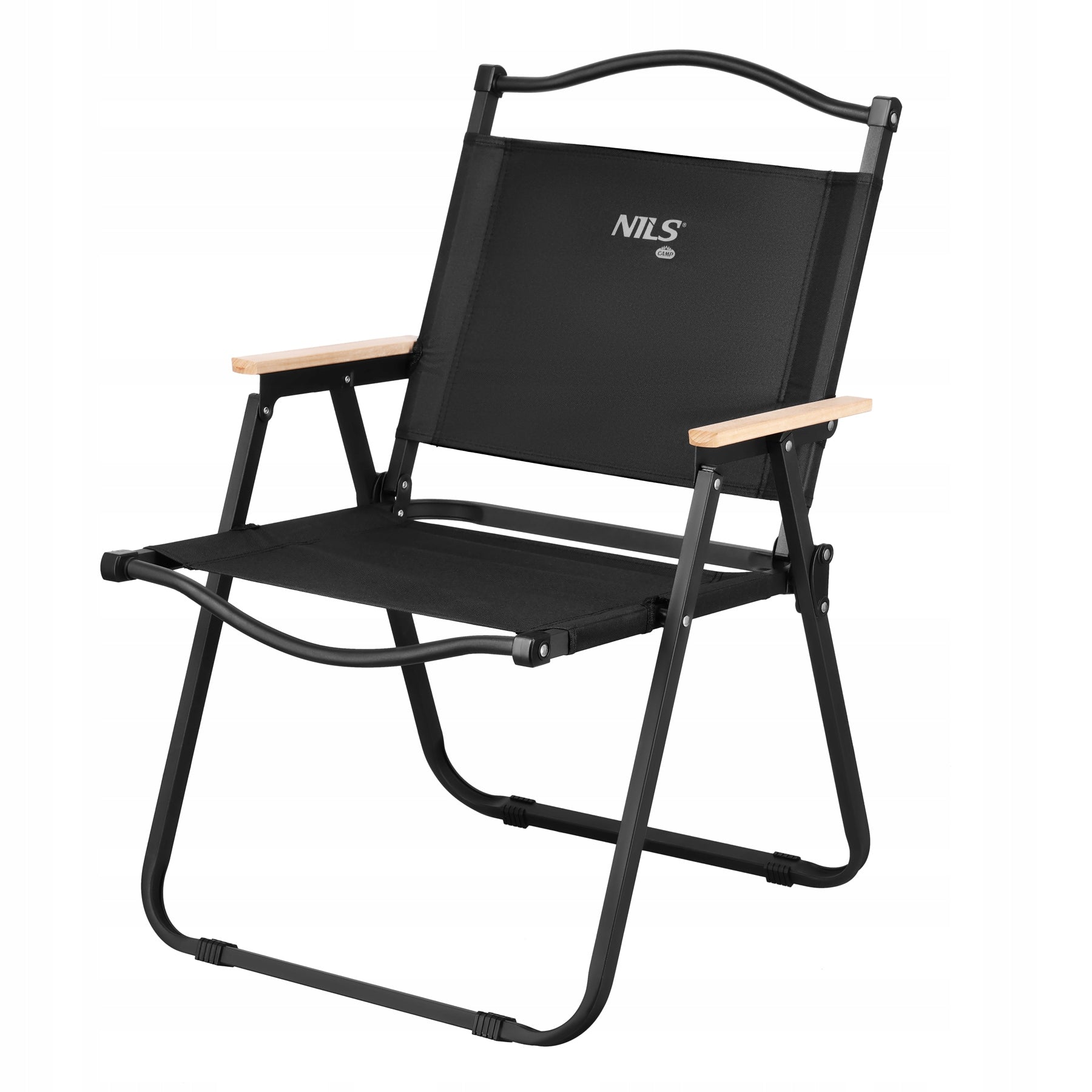 Hiking Chair Folding Nils Camp NC4307 Garden Black with Backrest