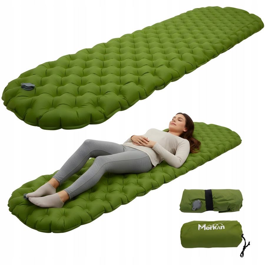 Hiking Mat Inflatable Mattress Sleeping Bed 190x60 Thick 10 cm Packaging status original