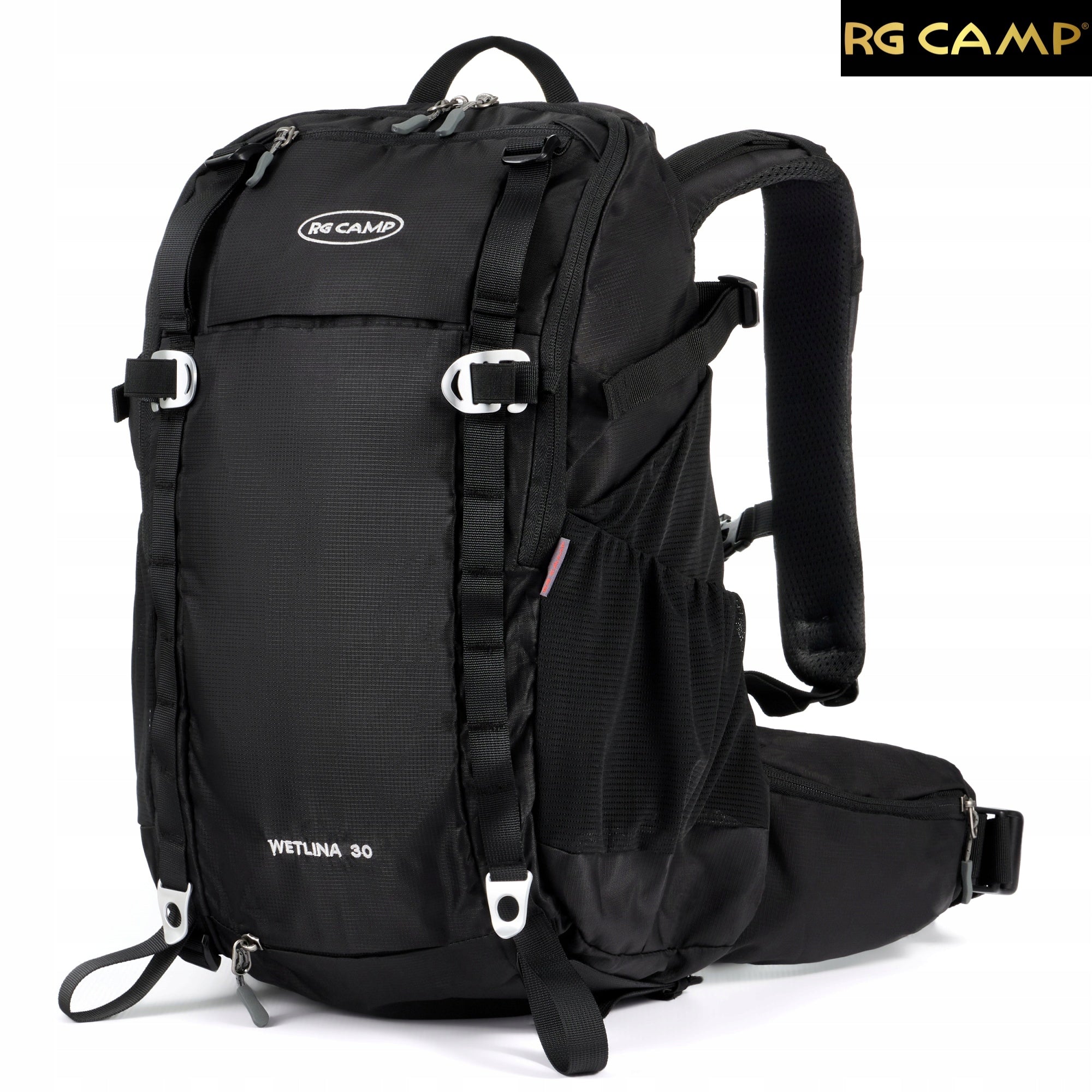 Hiking Trekking Backpack 30L Women's Mountain Waterproof Travel Color black