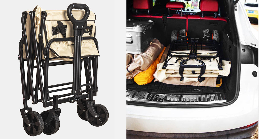 Hiking Trolley Beach Camping Folding Garden Transport 100kg EAN (GTIN) 5905475666780