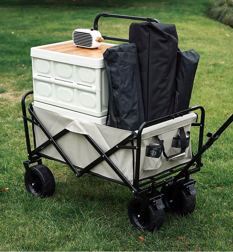 Hiking Trolley Beach Camping Folding Garden Transport Wheels XL Kind trolley