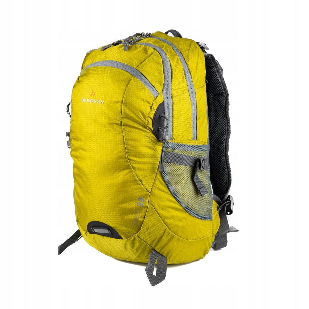 Hiking backpack Bergson FLORO Yellow Mustard 28L Color yellow