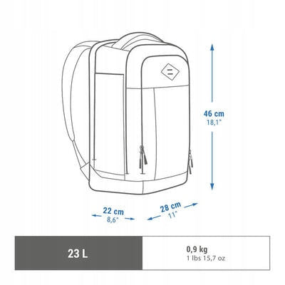 Hiking backpack Quechua NH Escape 500 23 liters Color blue
