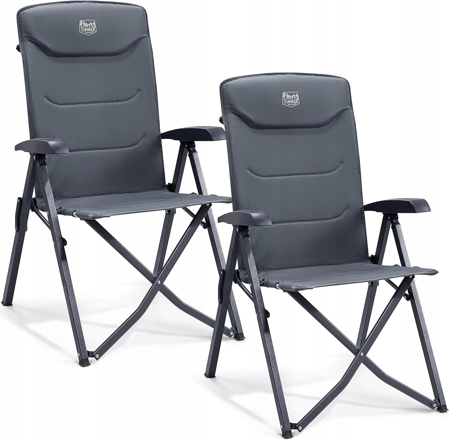 Hiking chairs SET 2 with backrest TIMBER RIDGE