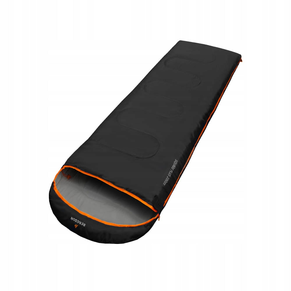 Hiking sleeping bag black BERGSON SQUARE Plus 200 ZX Manufacturer code 5905515913133