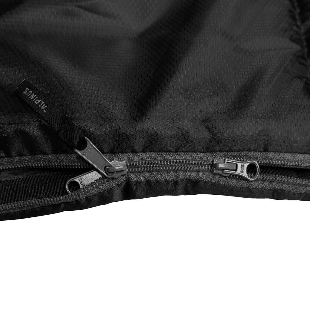 Hiking sleeping bag envelope Alpinus Warm 1500 black - right Brand Alpinus