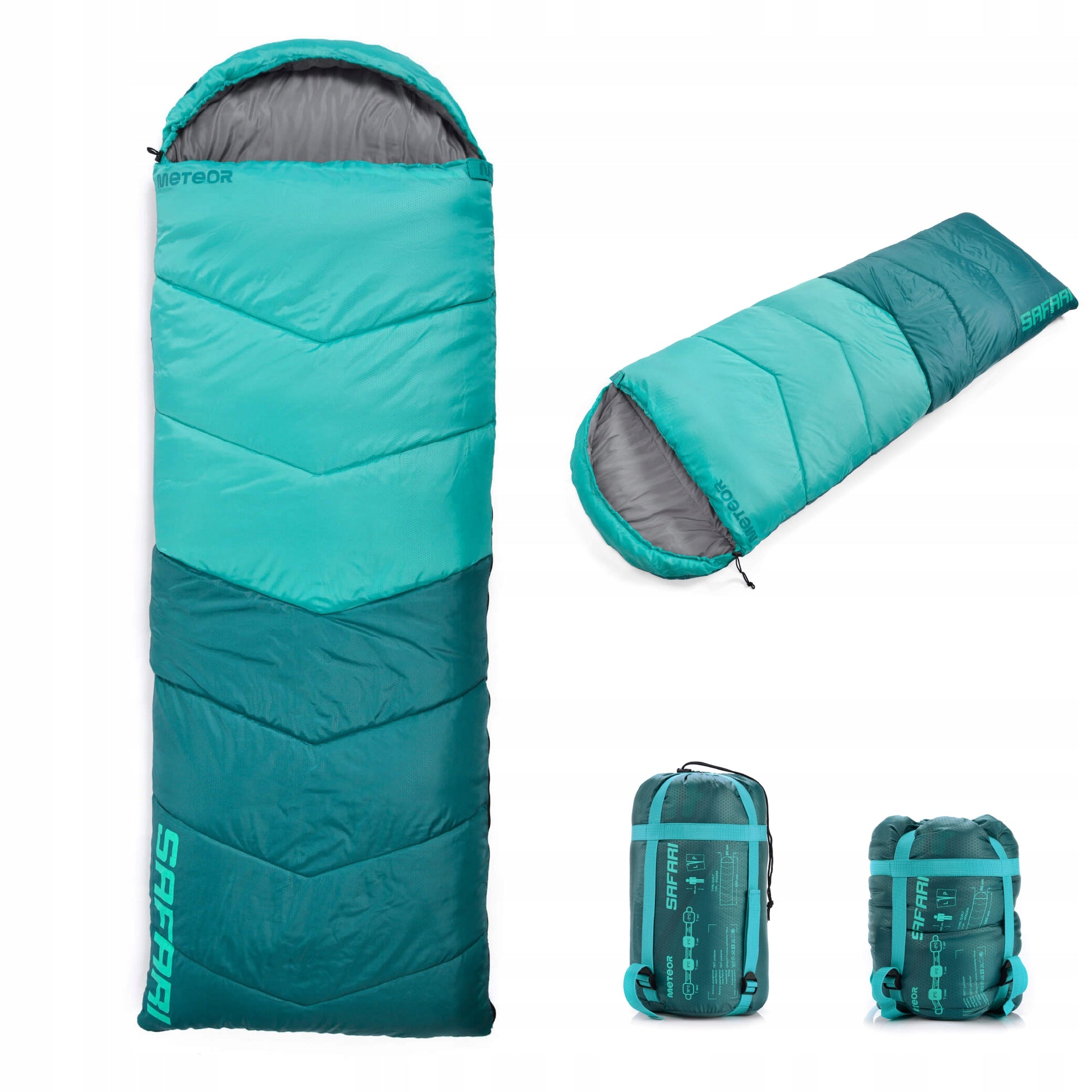 Hiking sleeping bag warm mummy duvet cover light with cover Meteor Safari L
