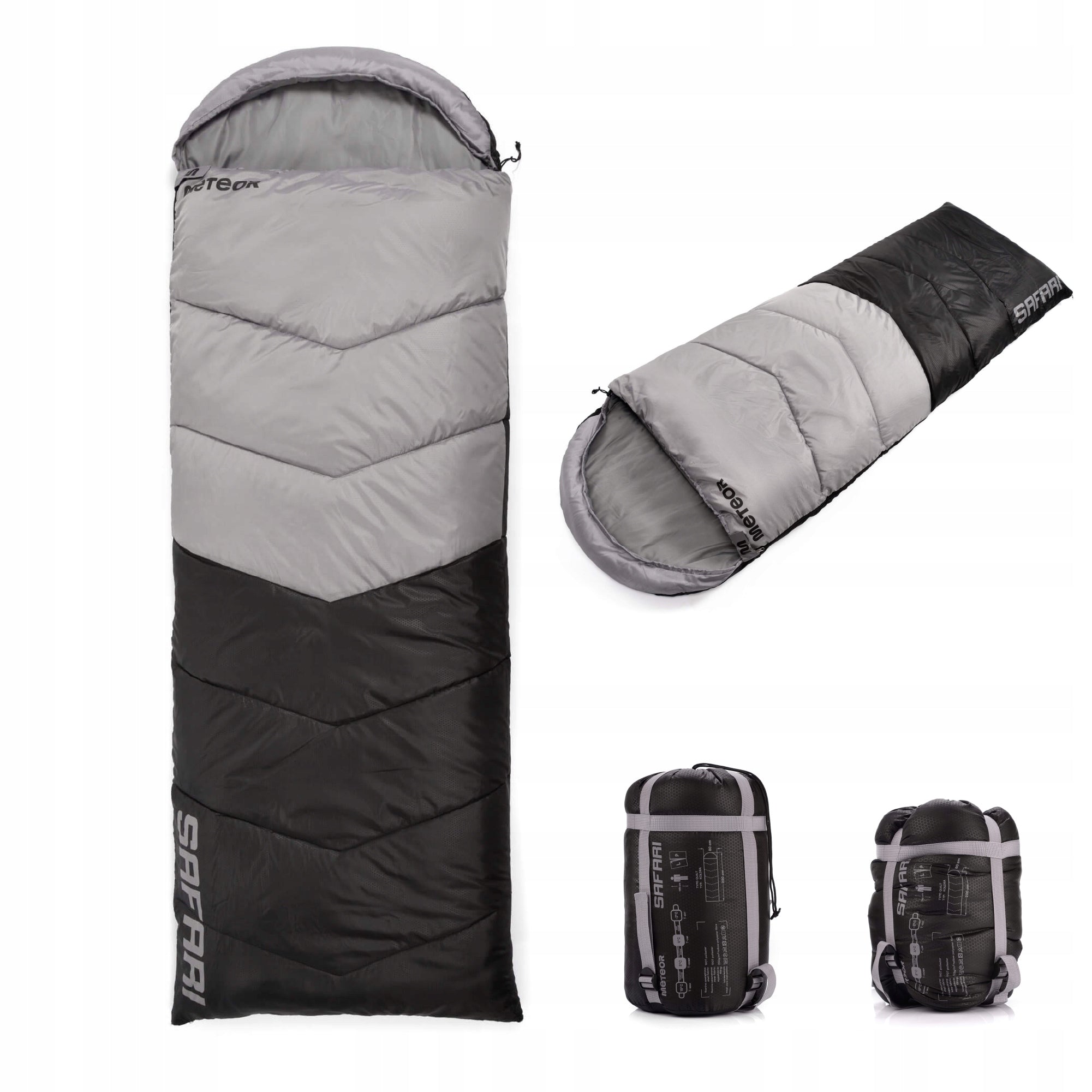 Hiking sleeping bag warm mummy duvet cover light with cover Meteor Safari R
