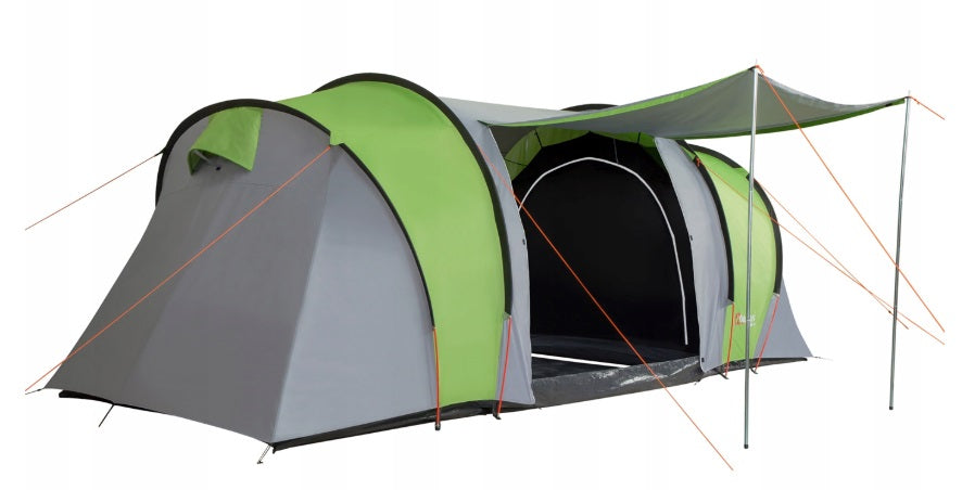 Hiking tent GREY-GREEN 8-person tropical waterproof GOBI- 8A Color green