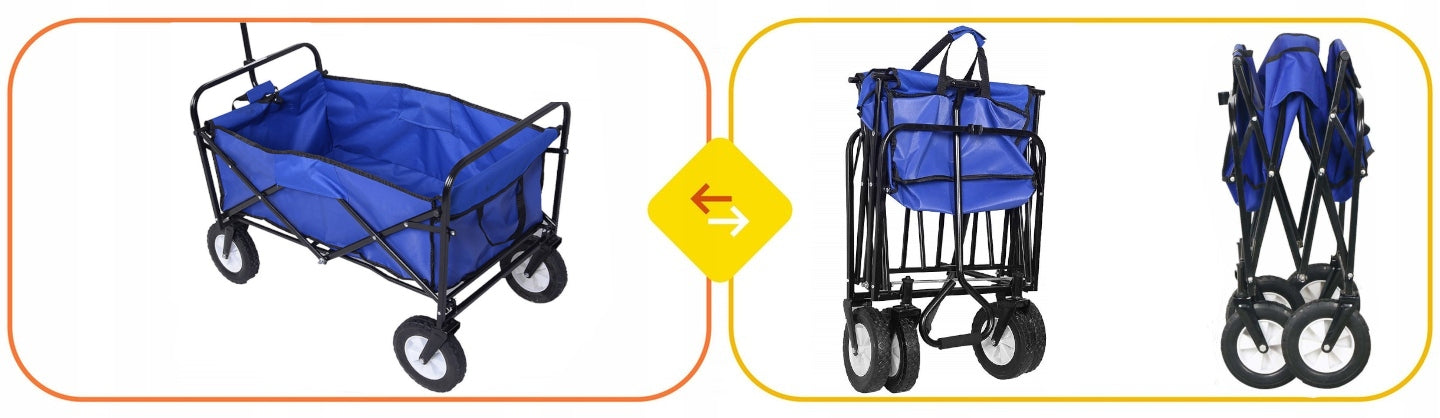 Hiking trolley 145l BEACH Folding Garden Transport Red Product weight with unit packaging 10 kg
