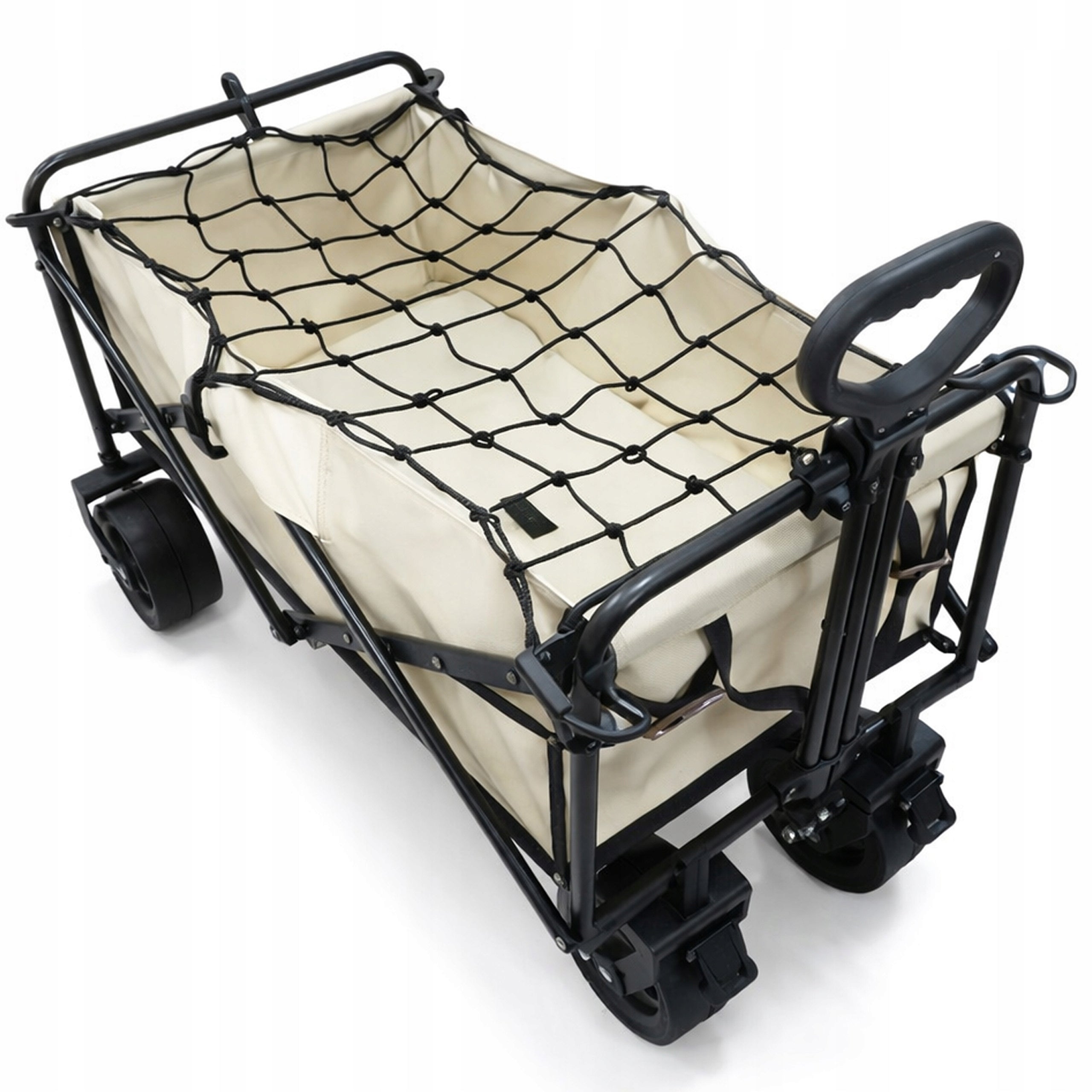 Hiking trolley beach camping garden folding solid roomy 150l Manufacturer code WT03-3 czarno-pomarańczowy