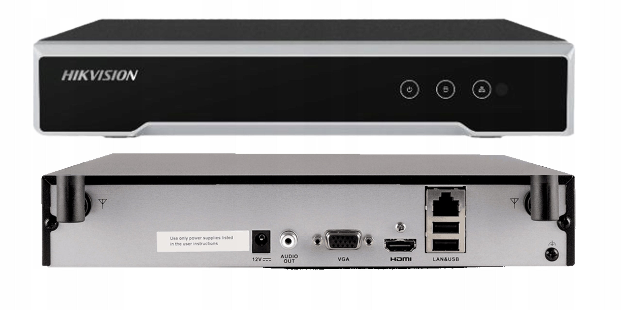 Hikvision Security Kit 2 IP PoE Cameras 4Mpx Dual IR LED Drive 1TB Manufacturer code DS-7108NI-K1/W+2xDS-2CD1341G2-LIU+LN-S42-65W
