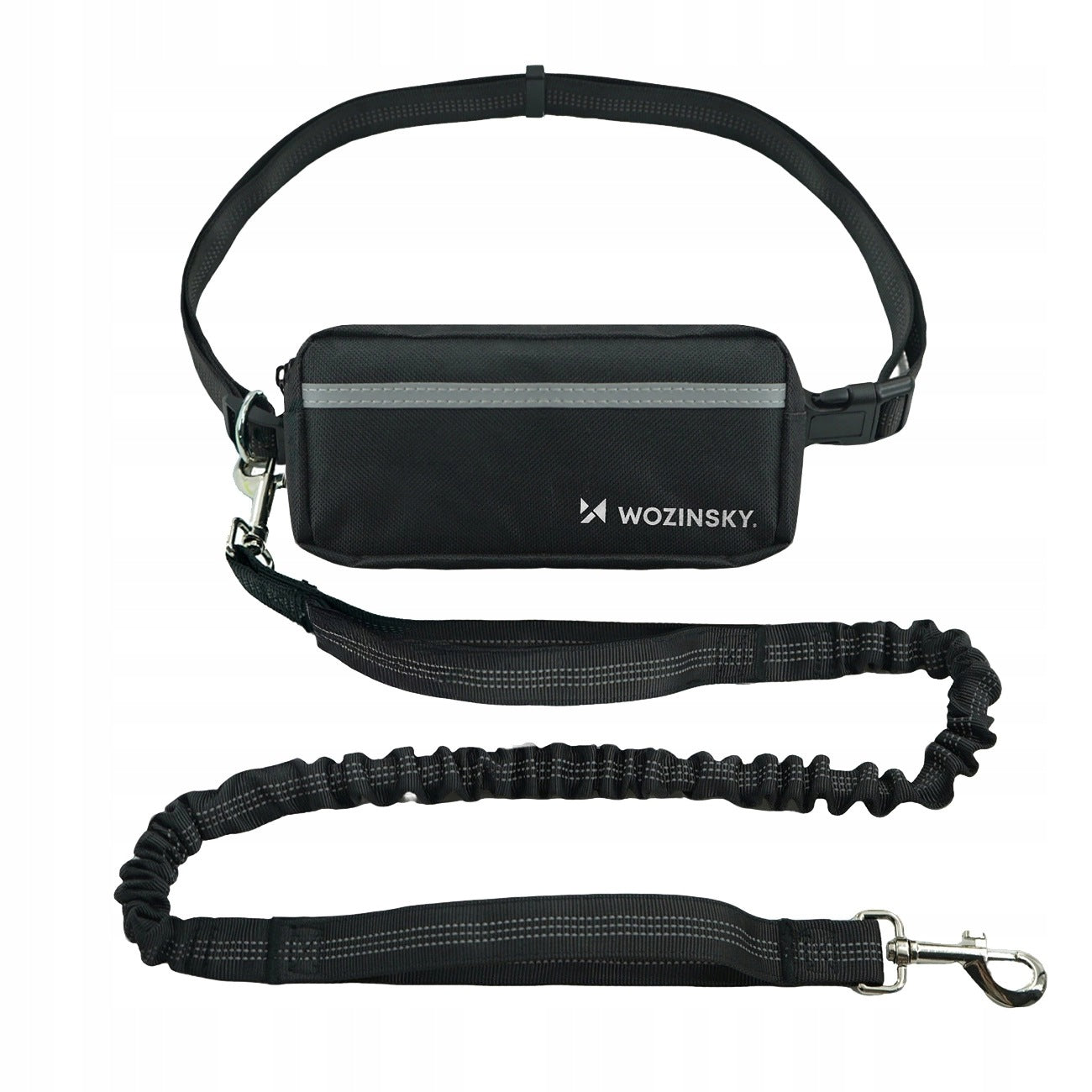 Hip belt with sachet and elastic leash for running with dog Wozinsky Manufacturer code 5907769384974