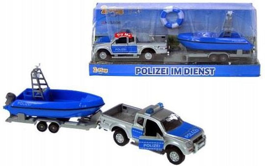 Hipo Auto Police 12cm with boat