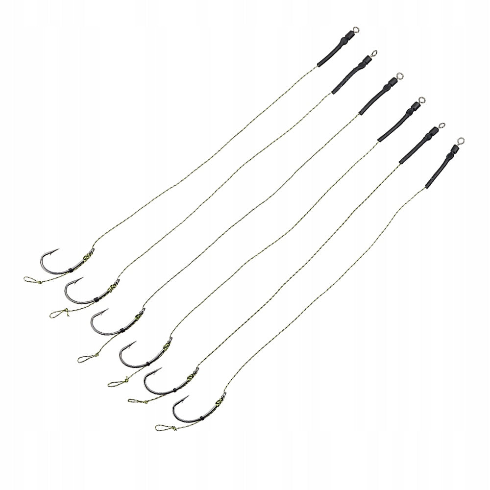 Hirisi carp set 6x rigs with hair and stopwatches hook r. 4 Manufacturer code TS113