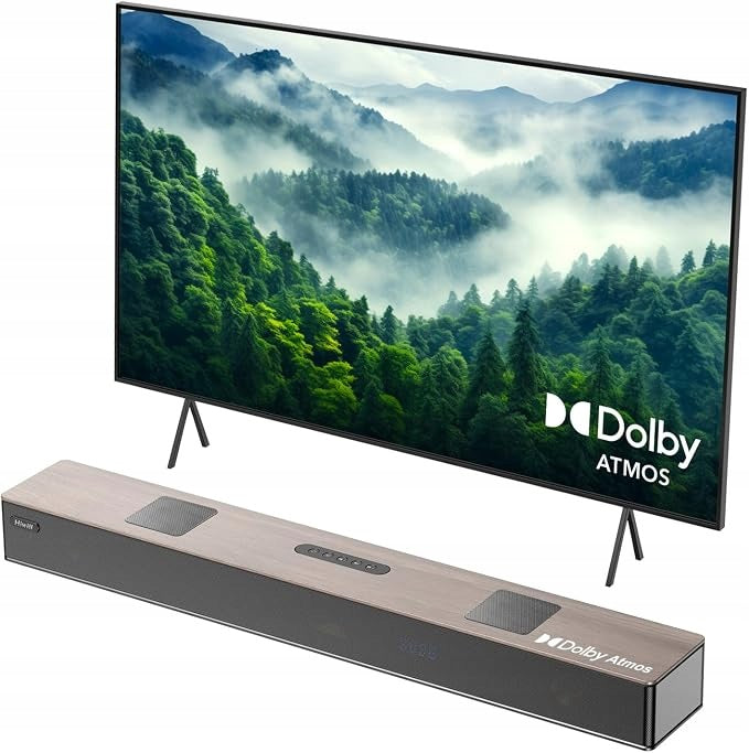 Hiwill 5.2.2 Dolby Atmos 450W A502 Wooden Soundbar